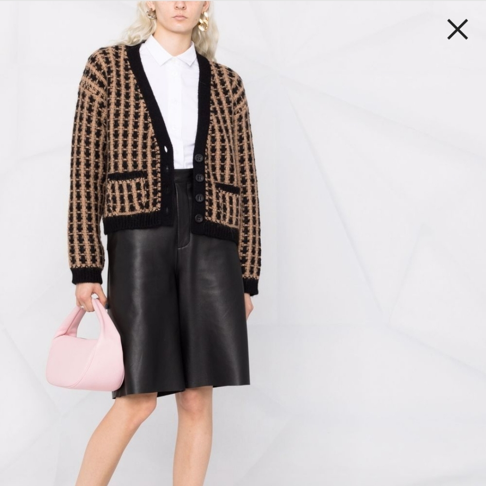RED Valentino V-neck woven cardigan